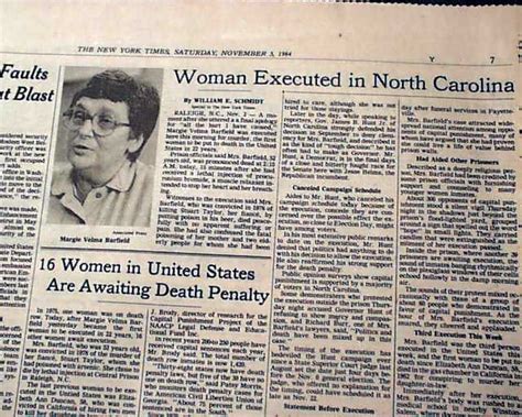 Serial killer Velma Barfield execution... - RareNewspapers.com