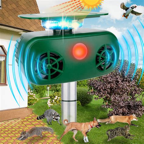 Buy Ultrasonic Animal Repeller,Solar Powered Animal Repellent Outdoor ...