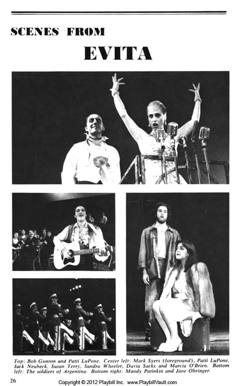 Evita (Broadway, Broadway Theatre, 1979) | Playbill