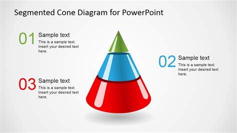 Creative Segmented 3D Cone Diagrams for PowerPoint - SlideModel