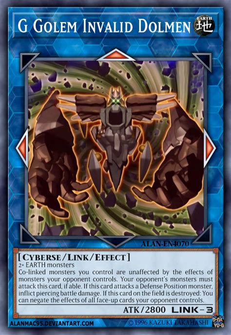 Anime Card Discussion: G Golem Invalid Dolmen : r/yugioh