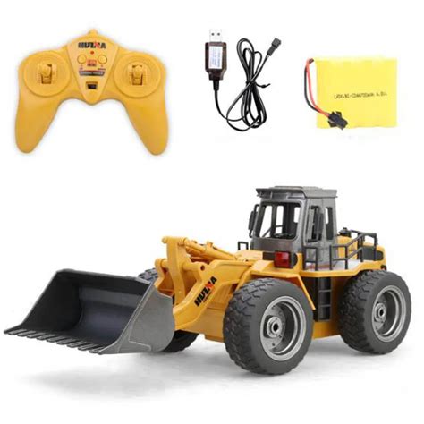 Bulldozer Toys 1520 Six Channel 1/18RC Metal Bulldozer Charging RC Car model toys for kids gifts ...