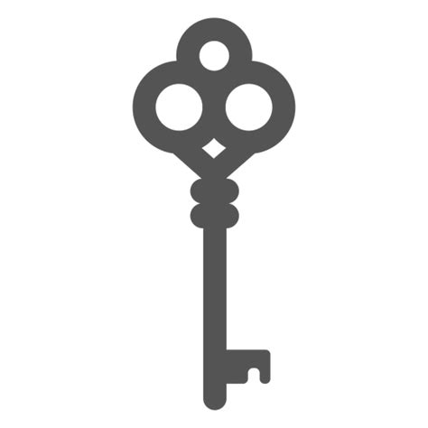 Vintage Simple Key Silhouette PNG & SVG Design For T-Shirts