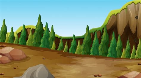 Free Vector | Empty background nature scenery