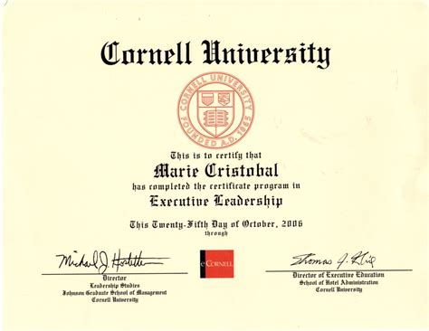 Executive Leadership Certificate - Professional E-Portfolio