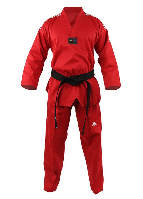 Adidas Champion Color Taekwondo Uniform with Stripes – All American ...