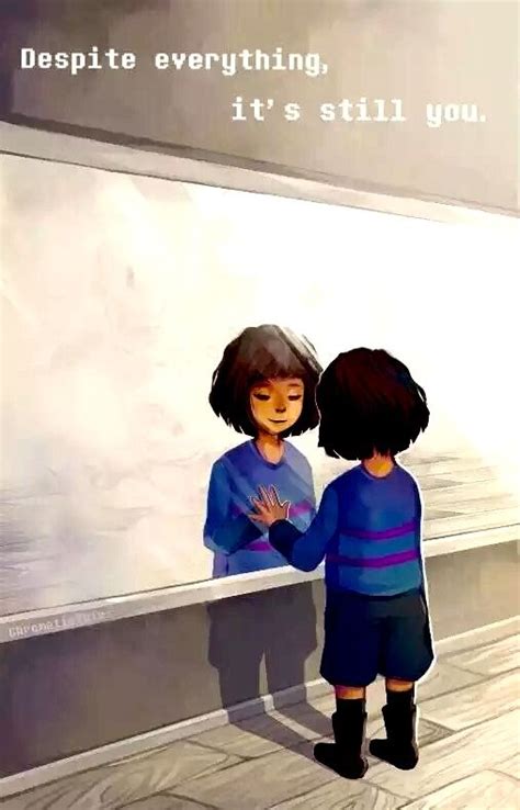 Despite everything it's still you, Frisk in the mirror | Undertale comic, Undertale quotes ...