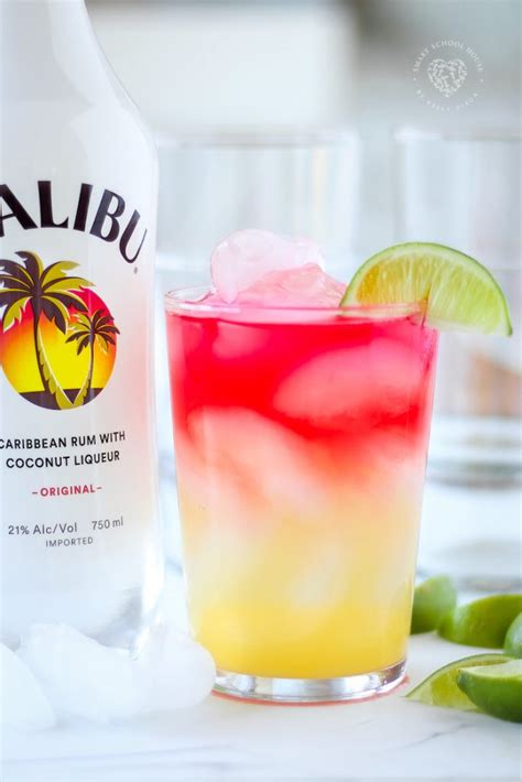 How to Make a Malibu Bay Breeze Drink TWO WAYS!