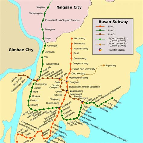 แจกฟรี แผนที่รถไฟใต้ดินเมืองปูซาน Busan subway map | คู่มือเที่ยวเกาหลีด้วยตัวเอง – Chillout Korea