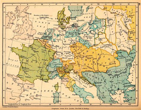 Late 18th Century Europe Map