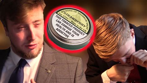 BRITISH GENTS TRY SNUFF!! (SNORTING TOBACCO) *PAINFUL* - YouTube