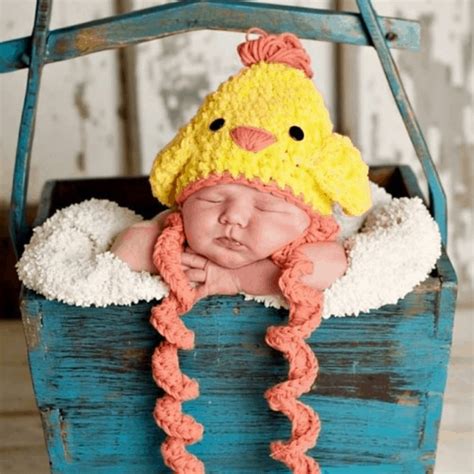 Crochet Baby Easter Chicken Hat Pattern - Easy Crochet Patterns