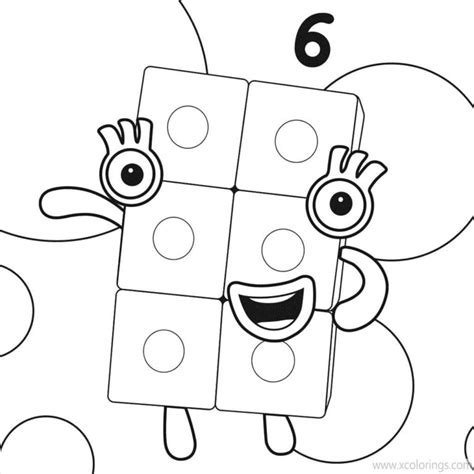 Numberblocks Coloring Pages 1 2 3 - XColorings.com