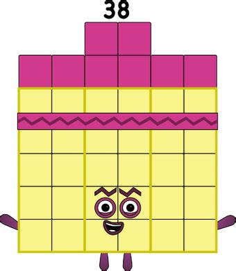 Numberblocks 38 blocks by jeanpaulfelix on DeviantArt