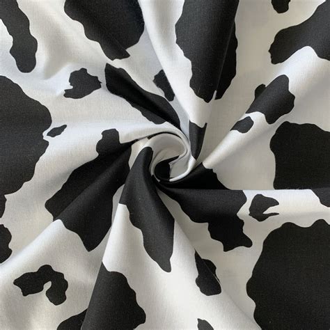 Cow Print Fabric - Etsy