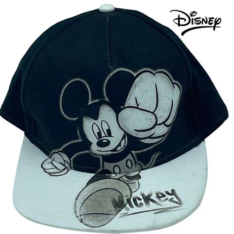 Disney Mickey Mouse Vintage Snapback Cap | Disney hats, Flat bill hats ...