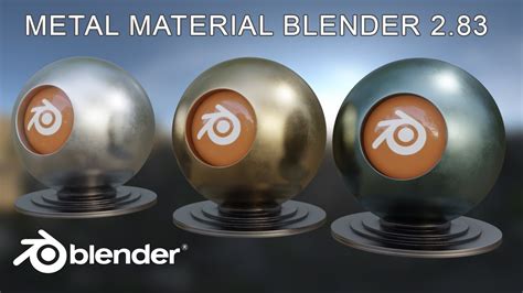 How to Create a Metal Material in Blender 2.83x Eevee,Cyles. - YouTube