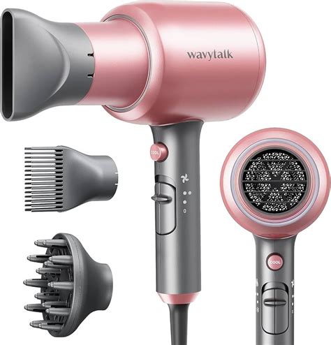 Wavytalk Professional Ionic Hair Dryer Blow Dryer with Diffuser and ...