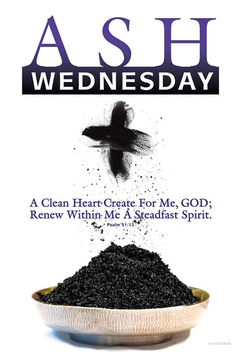 Ash Wednesday Renew Poster – Diocesan