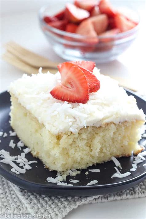 Easy Coconut Cake Recipe - Belle of the Kitchen