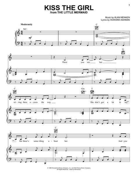 Kiss The Girl | Sheet Music Direct