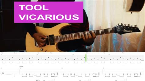 TOOL - Vicarious (guitar cover/playthrough + tab) One take #toolband #vicarious - YouTube