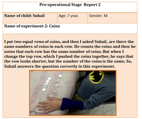 Piaget's Experiments - Meiad ahli