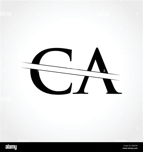 Initial CA Letter Logo With Creative Modern Business Typography Vector Template. Creative ...