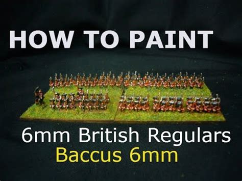 How to Paint: 6mm British Regulars American War of Independence Baccus 6mm - YouTube
