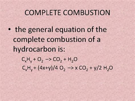 Casual Hydrocarbon Incomplete Combustion Equation Aqa Physics Sheet Gcse Separate Science