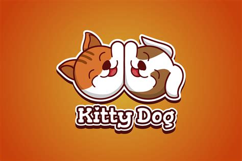 Dog and cat logo cartoon illustration 5003826 Vector Art at Vecteezy