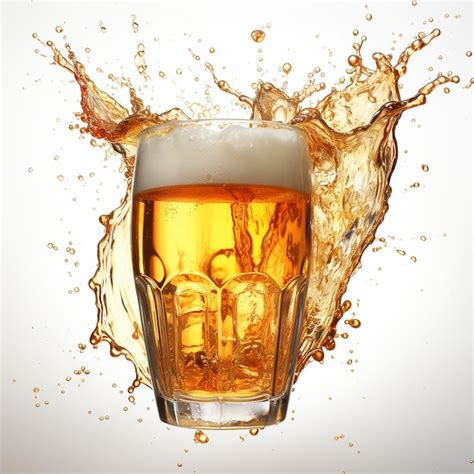 Premium AI Image | Beer splash on background