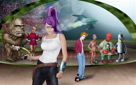 Futurama: Leela and Cast by Biohaz-Daddy on DeviantArt