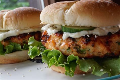 Grilled Salmon Burgers - Weekend at the Cottage