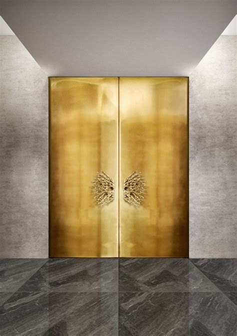 Bespoke Handles, Hotel Door, Gold Door, Hardware Jewelry, Hospitality Design, Interior Design ...