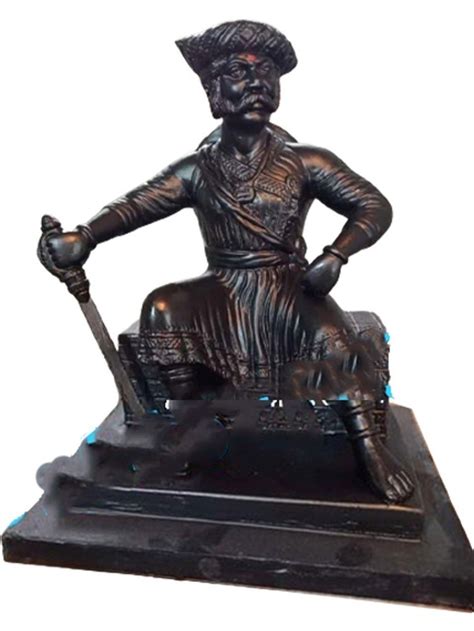 Brown FRP fiber Tanaji Malusare Statue, For Decoration, Outdoor at Rs ...