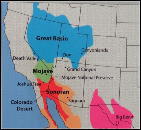 Deserts | California, Deserts, Map