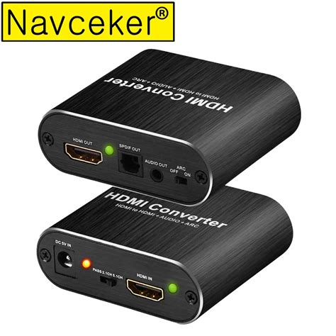 2019 4K HDMI Audio Extractor Splitter ARC HDMI Audio Extractor 5.1 RCA HDMI To HDMI Converter ...