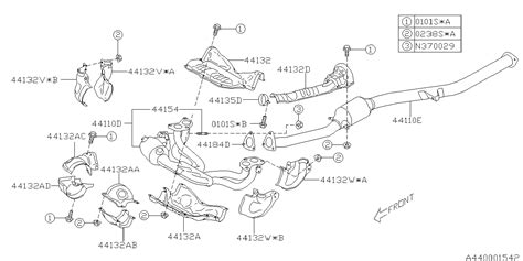 1985 Subaru XT TURBO Catalytic Converter. Pipe Complete Exhaust ...