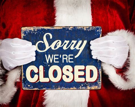 50 Closed For The Holidays Sign