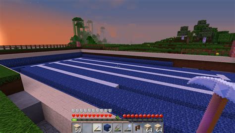 How To Build A Swimming Pool In Minecraft