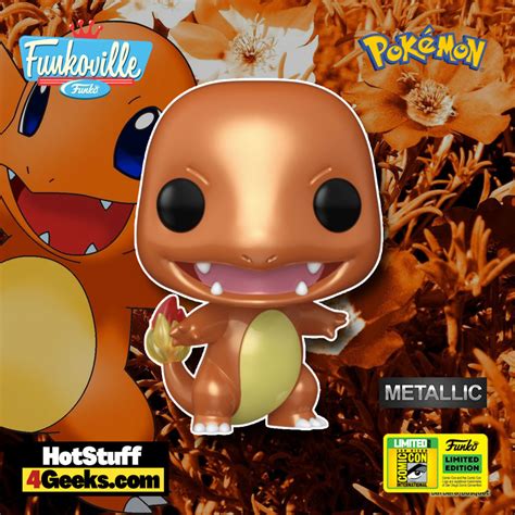 SDCC 2022: Pokémon – Charmander (Metallic) Funko Pop!