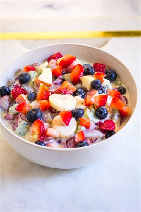 Fruit Salad with Condensed Milk - I Knead to Eat