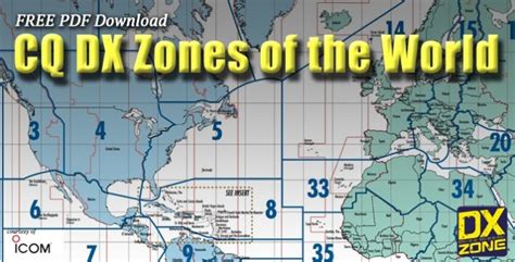 CQ DX Zones World Map