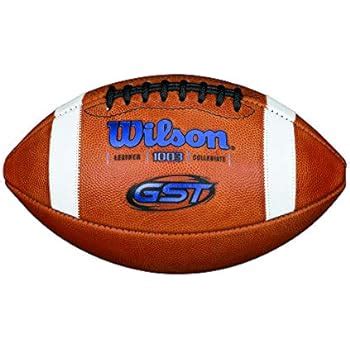 Amazon.com : Wilson GST Official Game Football - Blue : Sports & Outdoors