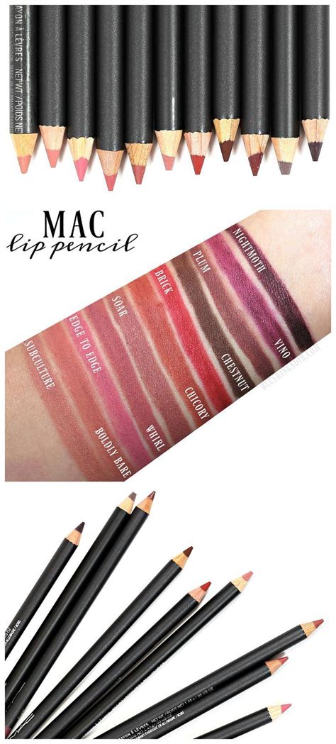 MAC Lip Pencil Swatches + Review | Mac lip pencil, Mac lips, Lip pencil