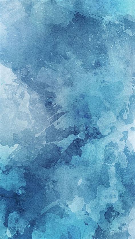 Blue & White Grunge Watercolor Wallpaper | Murals Wallpaper ...