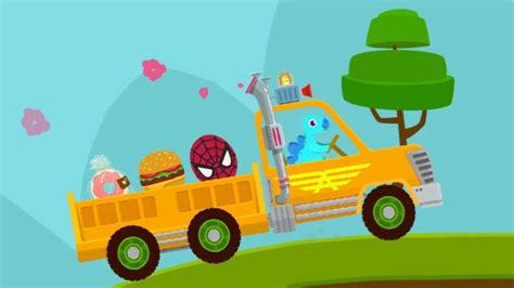 Dinosaur driving truck game - free games for kids - YouTube