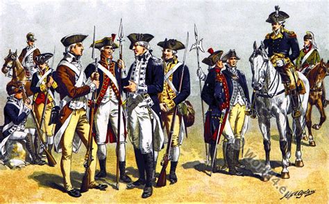 American uniforms in the Revolutionary War. | Costume History