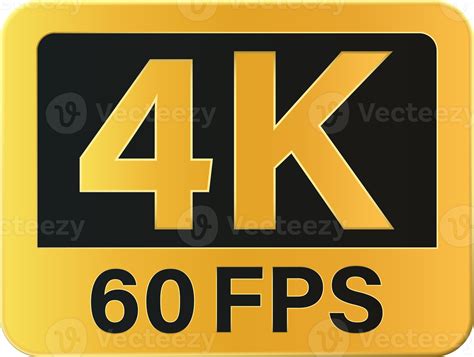 4K ultra HD resolution sign icon 18107390 PNG